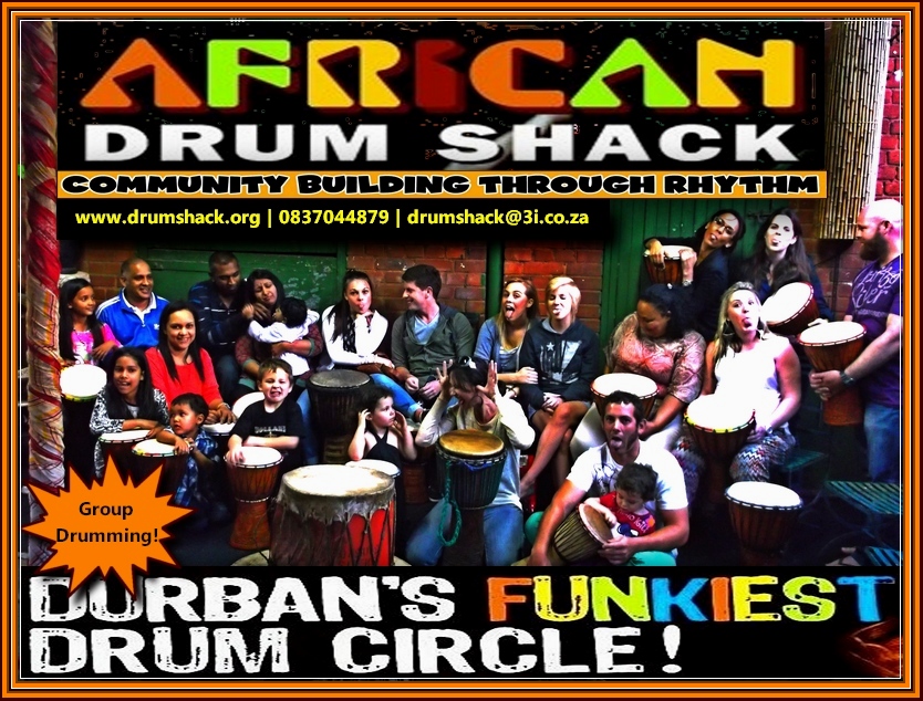 DRUMSHACK VENUE HIRE African Drumshack Entertainment Durban Drummers