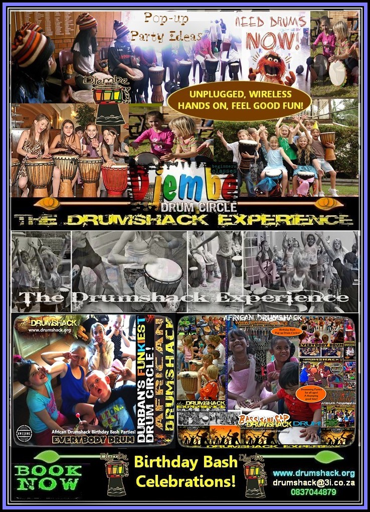 DRUMSHACK  EXPERIENCE BIRTHDAY BASH DRUMMING KIDS